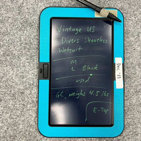 Vintage US Divers Sleeveless Wetsuit Mens L Large Black Surfing Scuba Diving - Picture 11 of 12